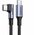  Кабель UGREEN US334 20583 USB-C 2.0 Male To Angled 90° USB-C 2.0 Male 5A Data Cable 3m Black 