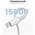  Кабель UGREEN US171 60749 USB-C to Lightning Cable M/M Nickel Plating ABS Shell 2m White 