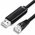  Кабель UGREEN CM204 50773 USB-A to RJ45 Console Cable 1.5m Black 