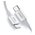  Кабель UGREEN US171 60748 USB-C to Lightning M/M Cable Rubber Shell 1.5m White 