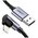  Кабель UGREEN US299 60521 USB-A to Angled Lightning M/M Cable With Braided 1m Black 