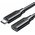  Кабель UGREEN US353 10387 USB-C/M to USB-C/F Gen2 5A Extension Cable 10Gbps 1m Black 