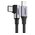  Кабель UGREEN US255 80714 USB-C 2.0 Male to Angled 90° USB-C 2.0 Male 3A Data Cable 3m Gray/Black 