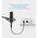  Кабель UGREEN AV130 20712 Cannon Male to Female Microphone Extension Audio Cable 5m Black 