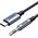  Кабель UGREEN CM450 20192 USB-C Male to 3.5mm Male Audio Cable with Chip 1m Black 