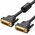  Кабель UGREEN DV101 11607 DVI 24+1 Male to Male Cable Gold Plated 3m Black 