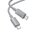  Дата-кабель HOCO X107 Favor 60W charging data cable Type-C + Type-C серый 