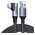  Кабель UGREEN US385 20299 USB-A Male to USB-C Male 3.0 3A 90-Degree Angled Cable 1m Black 