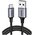  Кабель UGREEN US288 60408 USB-A 2.0 to USB-C Cable Nickel Plating Aluminum Braid 3m Space Gray 