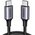  Кабель UGREEN US261 50152 USB 2.0 C M/M Round Cable Nickel Plating Aluminum Shell 2m Gray/Black 