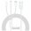  Дата-кабель Baseus Superior CAMLTYS-02 (BAS-CAMLTYS-02-WT) с функцией быстрой зарядки USB на M+L+C 3.5A 1.5м, белый 