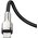  Дата-кабель Baseus Cafule CATLJK-01 (BAS-CATLJK-01-BK) Type-C на iPhone Power Delivery 20Вт 0.25м, черный 