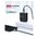  Кабель UGREEN US290 60147 USB 2.0 A to Micro USB Cable Nickel Plating Alu Braid 1,5m Grey/Black 