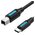  Кабель Vention CQUBH USB 2.0 Type C M/BM 2м 