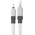  Дата-кабель Baseus CoolPlay (CAKW000402) Fast Charging USB to iP 2.4A 1m White 