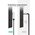  Кабель UGREEN AV119 10729 3.5mm Male to 3.5mm Male Straigth to angle flat Cable 5m Black 