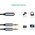  Кабель UGREEN AV140 20899 Dual 3.5mm Male To 3.5mm Female Audio Cable Aluminum Case Black 