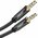  Кабель UGREEN AV112 50361 3.5mm Male to 3.5mm Male Cable Gold Plated Metal Case with Braid 1m Black 