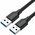  Кабель UGREEN US128 10370 USB-A 3.0 Male to Male Cable 1m Black 