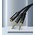  Кабель UGREEN AV140 20899 Dual 3.5mm Male To 3.5mm Female Audio Cable Aluminum Case Black 
