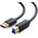  Кабель UGREEN US210 10372 USB 3.0 AM to BM Print Cable 2m Black 