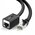  Адаптер UGREEN NW112 11279 Cat 6 F/UTP Ethernet RJ45 Extension Male/Female Patch Cords 1m Black 
