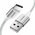  Кабель UGREEN US288 60131 USB-A 2.0 to USB-C Cable Nickel Plating Aluminum Braid 1m White 