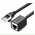  Адаптер UGREEN NW112 11279 Cat 6 F/UTP Ethernet RJ45 Extension Male/Female Patch Cords 1m Black 
