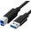  Кабель UGREEN US210 30753 USB 3.0 AM to BM Print Cable 1m Black 