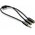  Кабель UGREEN AV141 30620 3.5mm male to 2 Female Audio Cable ABS Case Black 