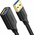  Кабель UGREEN US129 30125 USB 3.0 Extension Male Cable 0.5m Black 