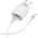  СЗУ Borofone BA20A 5V/2,1A 1USB Sharp single port + Type-C cable, white 