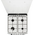  Кухонная плита Flama FK 1426 W белый 