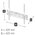  Кронштейн для телевизора Hama 00220809 черный 32"-65" макс.35кг настенный фиксированный 