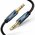 Кабель UGREEN AV112 10685 3.5mm Male to 3.5mm Male Cable Gold Plated Metal Case with Braid 1m Blue 