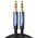  Кабель UGREEN AV112 10685 3.5mm Male to 3.5mm Male Cable Gold Plated Metal Case with Braid 1m Blue 