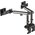  Кронштейн для мониторов Ultramounts UM 727B черный 17"-32" макс.9кг крепление к столешнице поворот и наклон 
