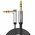  Кабель UGREEN AV119 10598 3.5mm Male to 3.5mm Male Straight to angle flat Cable 1.5m Black 