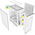  Корпус Powercase ByteFlow White (CBFW-A4), Tempered Glass, 4x 120mm ARGB fans, ARGB HUB, белый, ATX 