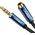  Кабель UGREEN AV118 40672 3.5mm Male to 3.5mm Female Extension Braid 0.5m Black 