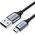  Кабель UGREEN US290 60144 USB 2.0 A to Micro USB Cable Nickel Plating Aluminum Braid 0.25m Black 