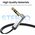  Кабель UGREEN AV119 10599 3.5mm Male to 3.5mm Male Straight to angle flat Cable 2m Black 
