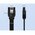  Кабель UGREEN US217 30797 SATA 3 Data Cable 90° Elbow 0.5m Black 