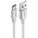  Кабель UGREEN US287 60120 USB-A 2.0 to USB-C Cable Nickel Plating 0.5m White 