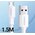  Кабель UGREEN US289 60142 USB 2.0 A to Micro USB Cable Nickel Plating 1.5m White 