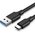  Кабель UGREEN US184 (20883) USB 3.0 A Male to Type C Male Cable Nickel Plating 1.5m Black 