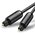  Кабель UGREEN AV122 70891 Toslink Optical Audio Cable 1.5m Black 