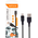  Кабель GoPower GP01M (00-00018564) USB (m)-microUSB (m) 2.4A ПВХ 1.0м черный 1/800 