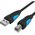  Кабель Vention VAS-A16-B100 USB 2.0 AM/BM 1м черный 