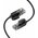  Кабель UGREEN NW122 70333 CAT 6A Pure Copper Ethernet Cable OD2.8 1.5m Black 